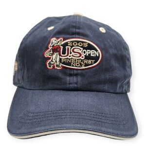 Ahead 2005 US Open Pinehurst No‎ 2 Adjustable Strap Back Hat Navy Blue New